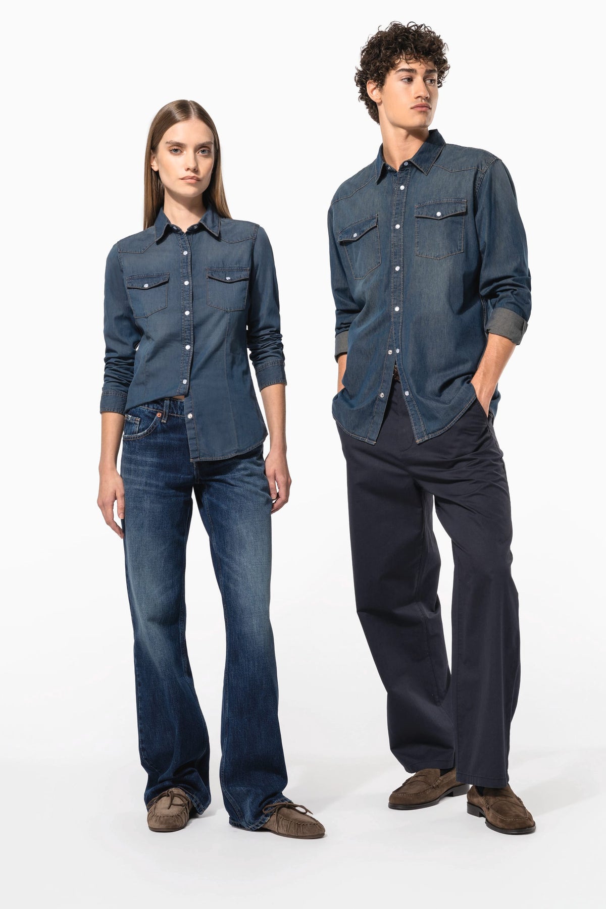Kariban K519 Heren denim overhemd lange mouwen
