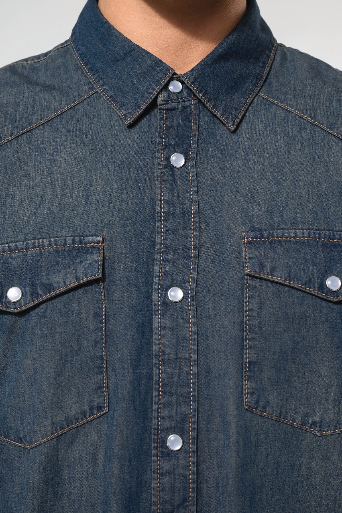 Kariban K519 Heren denim overhemd lange mouwen