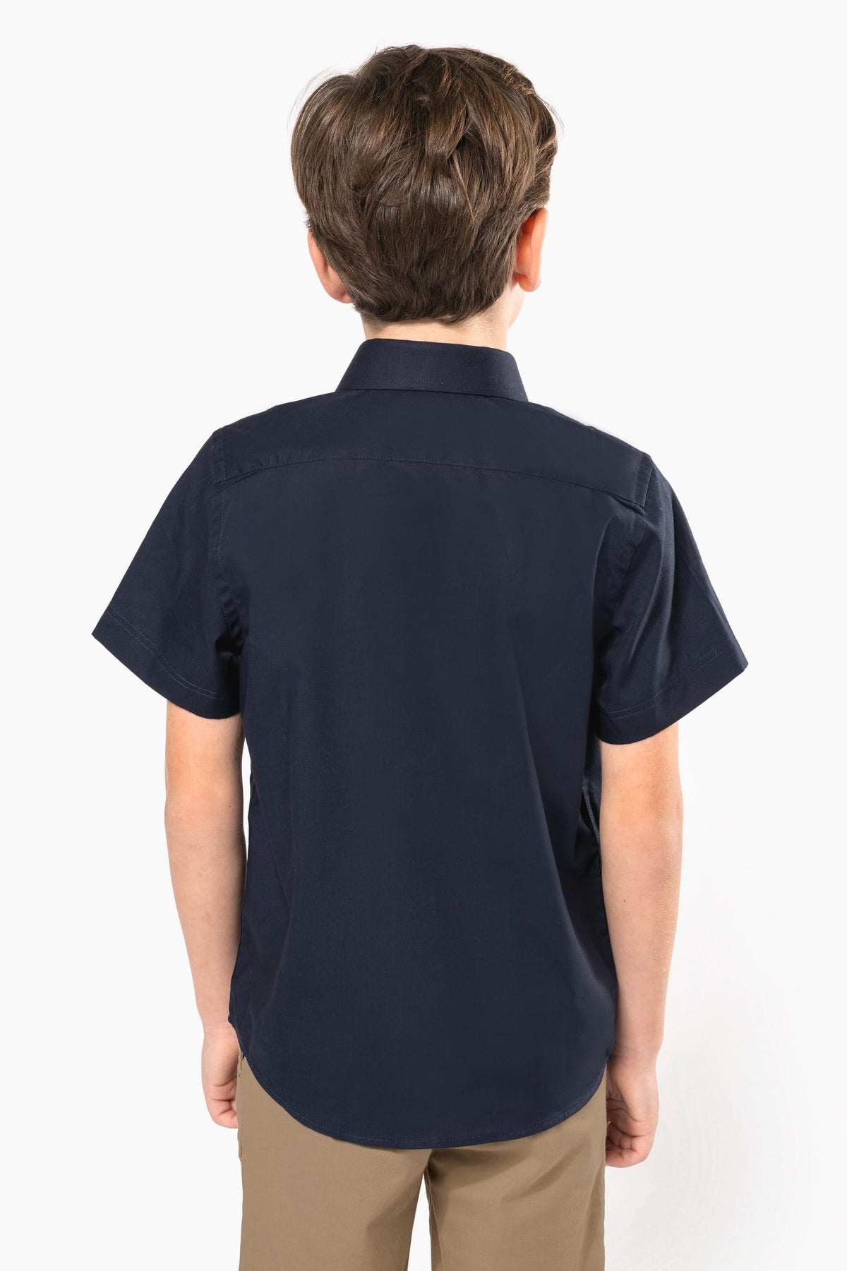 Kariban K520 Kinder poplin overhemd korte mouwen