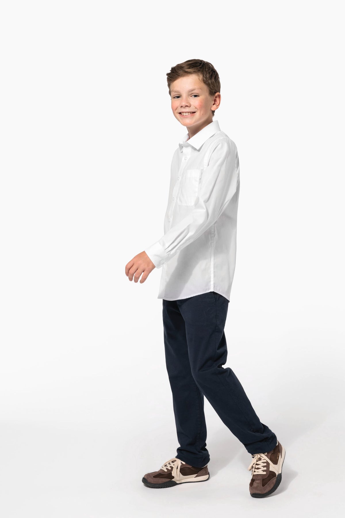 Kariban K521 Kinder poplin overhemd lange mouwen