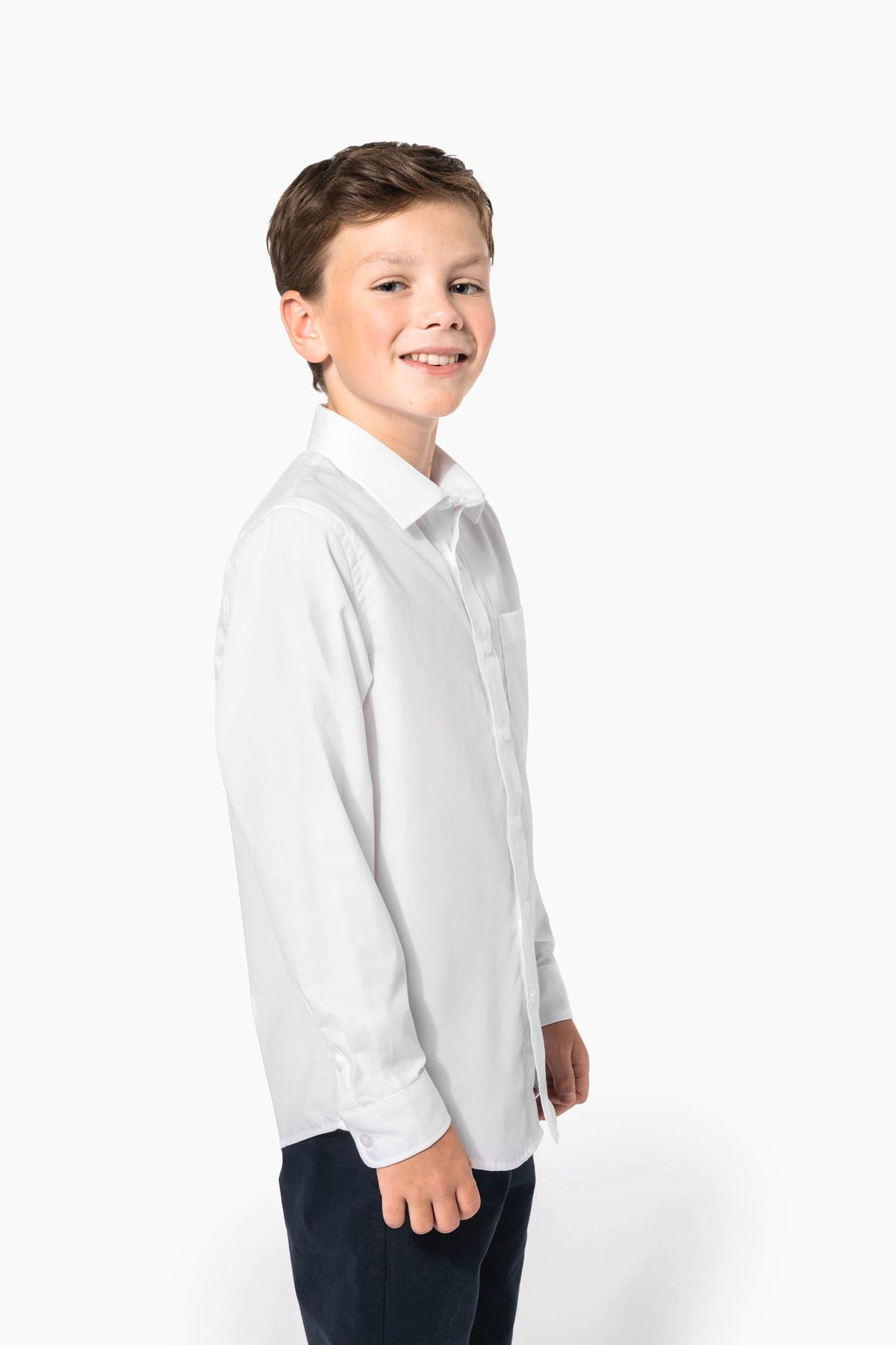 Kariban K521 Kinder poplin overhemd lange mouwen