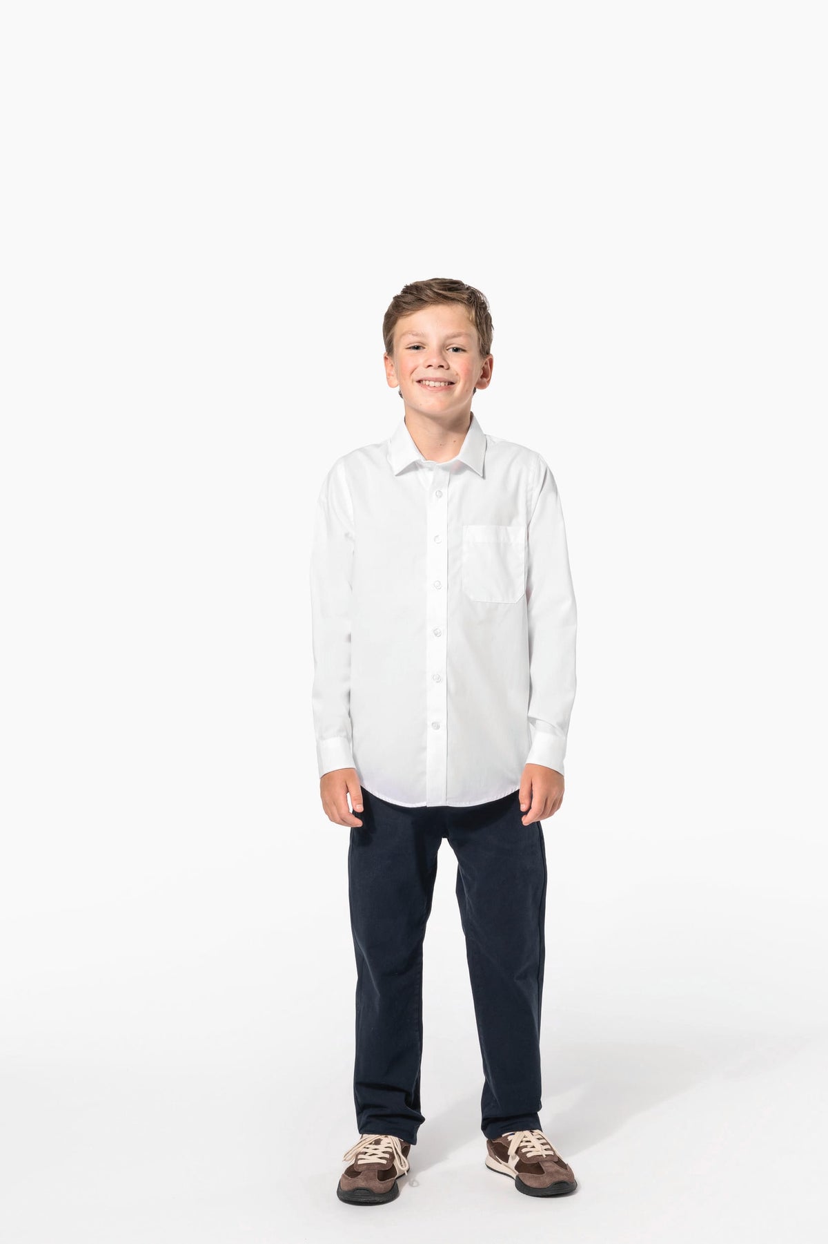 Kariban K521 Kinder poplin overhemd lange mouwen