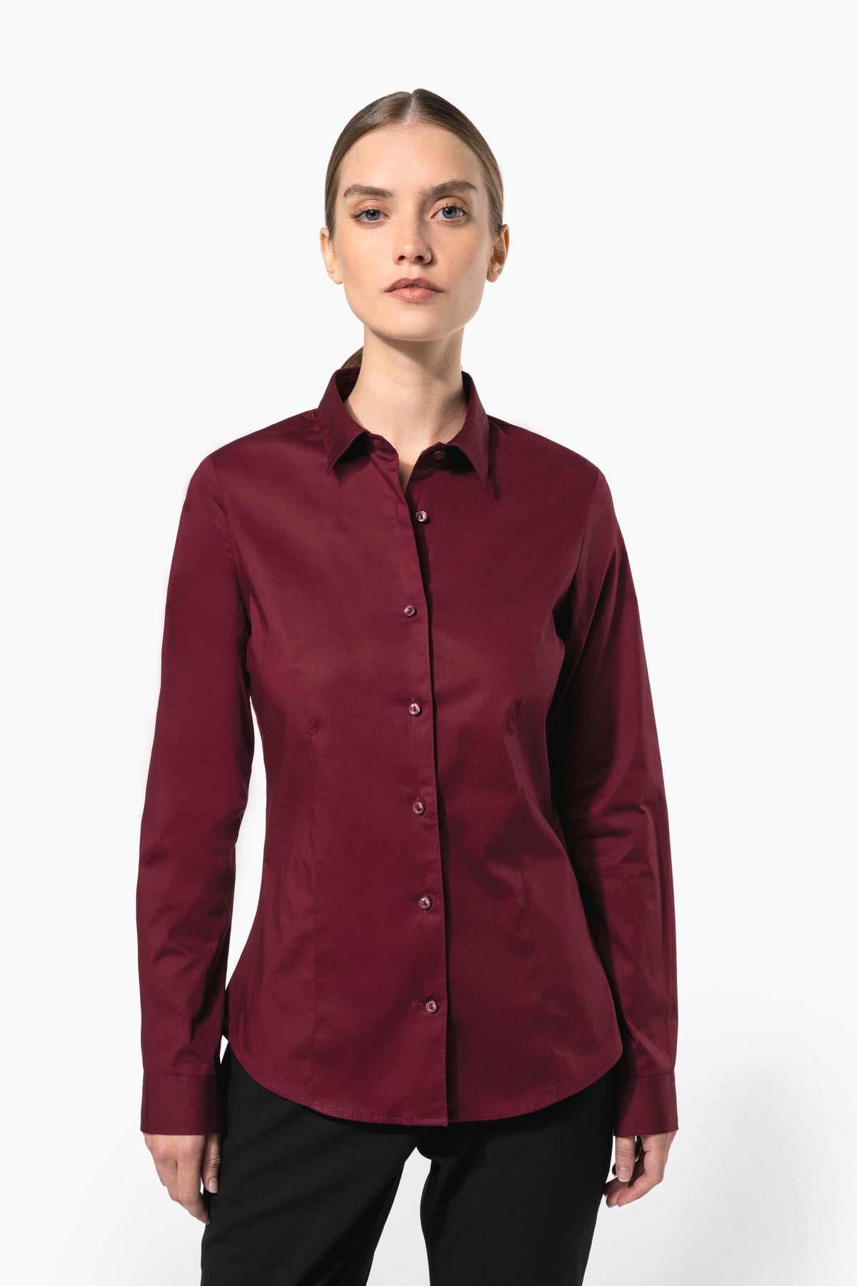 Kariban K530 Dames stretch blouse lange mouwen