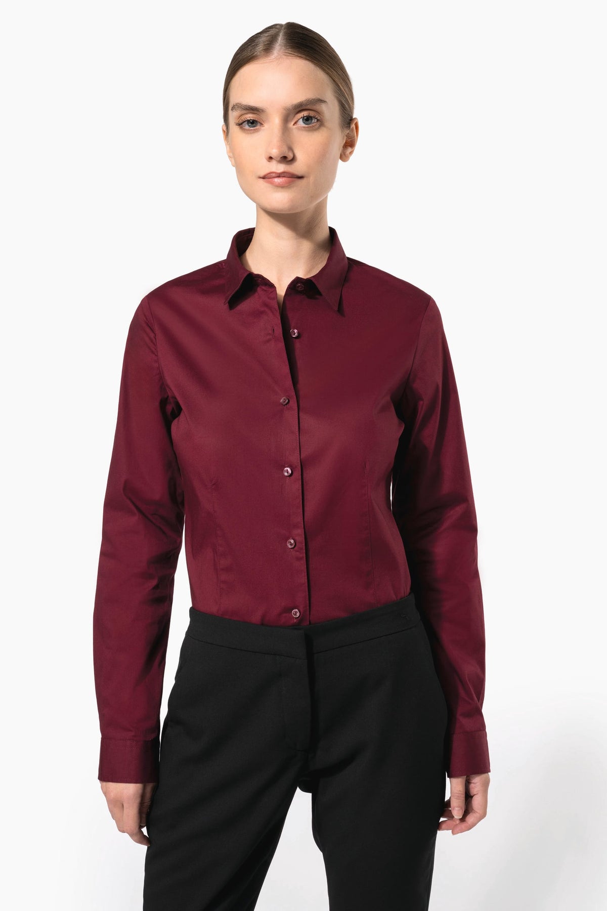 Kariban K530 Dames stretch blouse lange mouwen