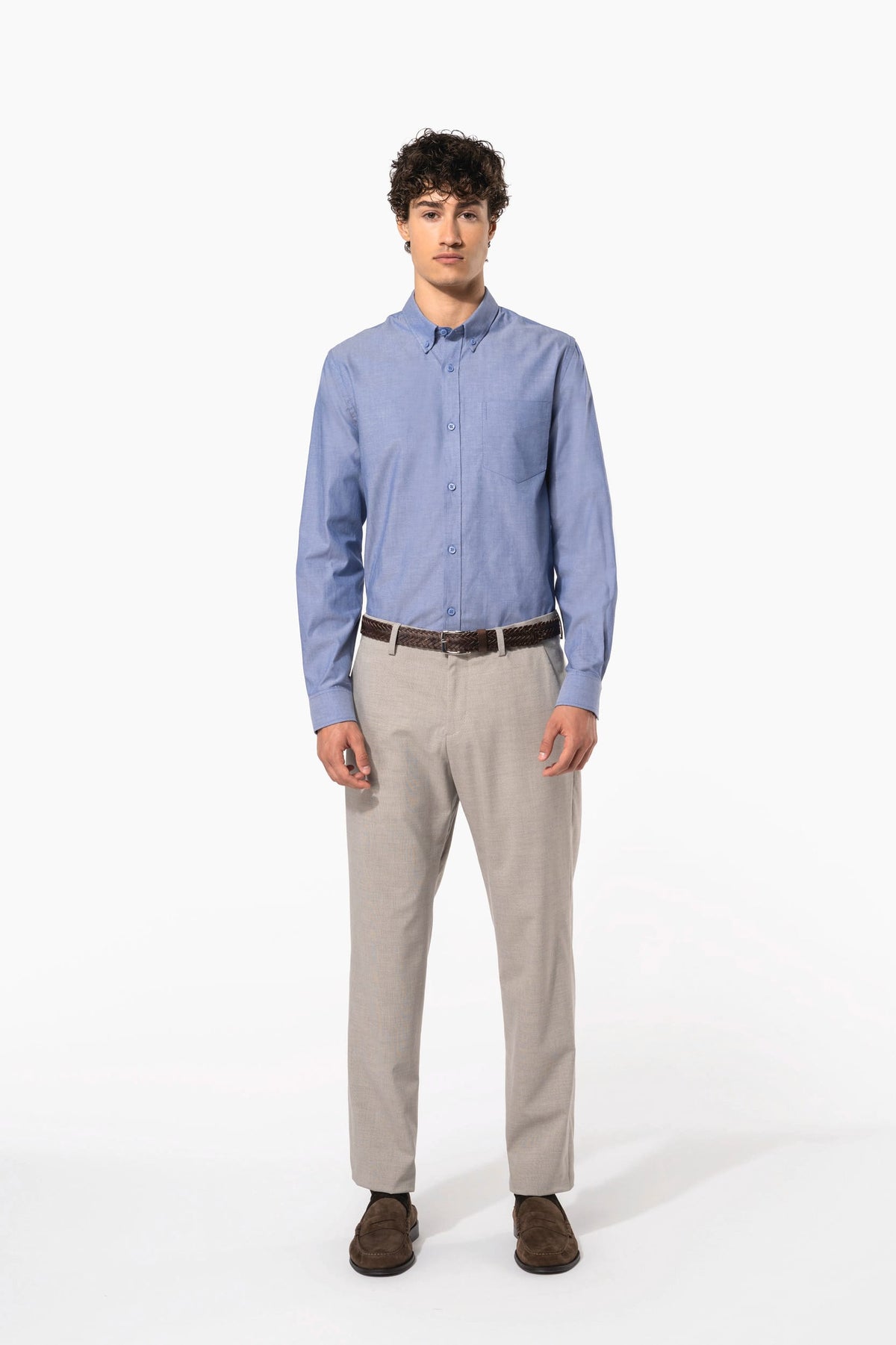 Kariban K533 Heren Oxford overhemd lange mouwen