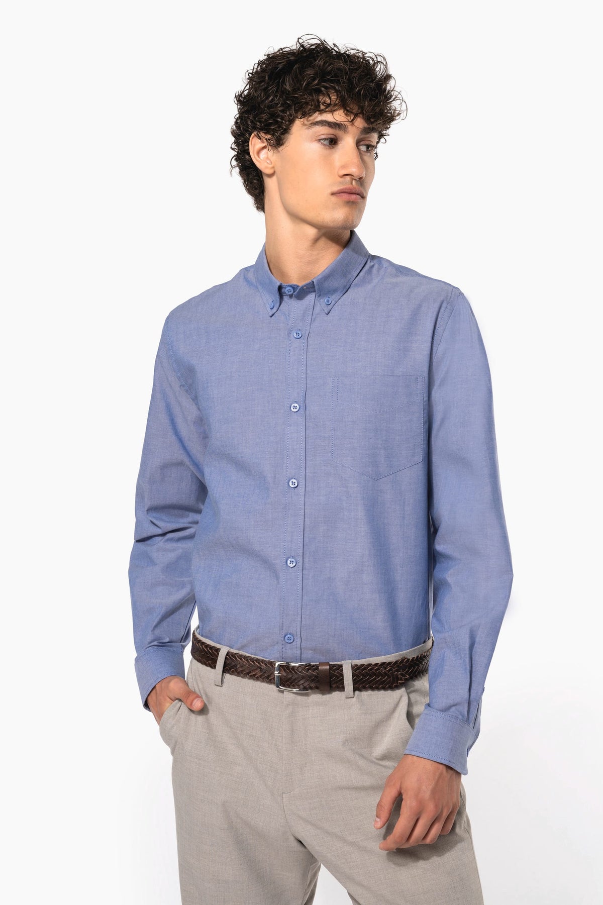 Kariban K533 Heren Oxford overhemd lange mouwen