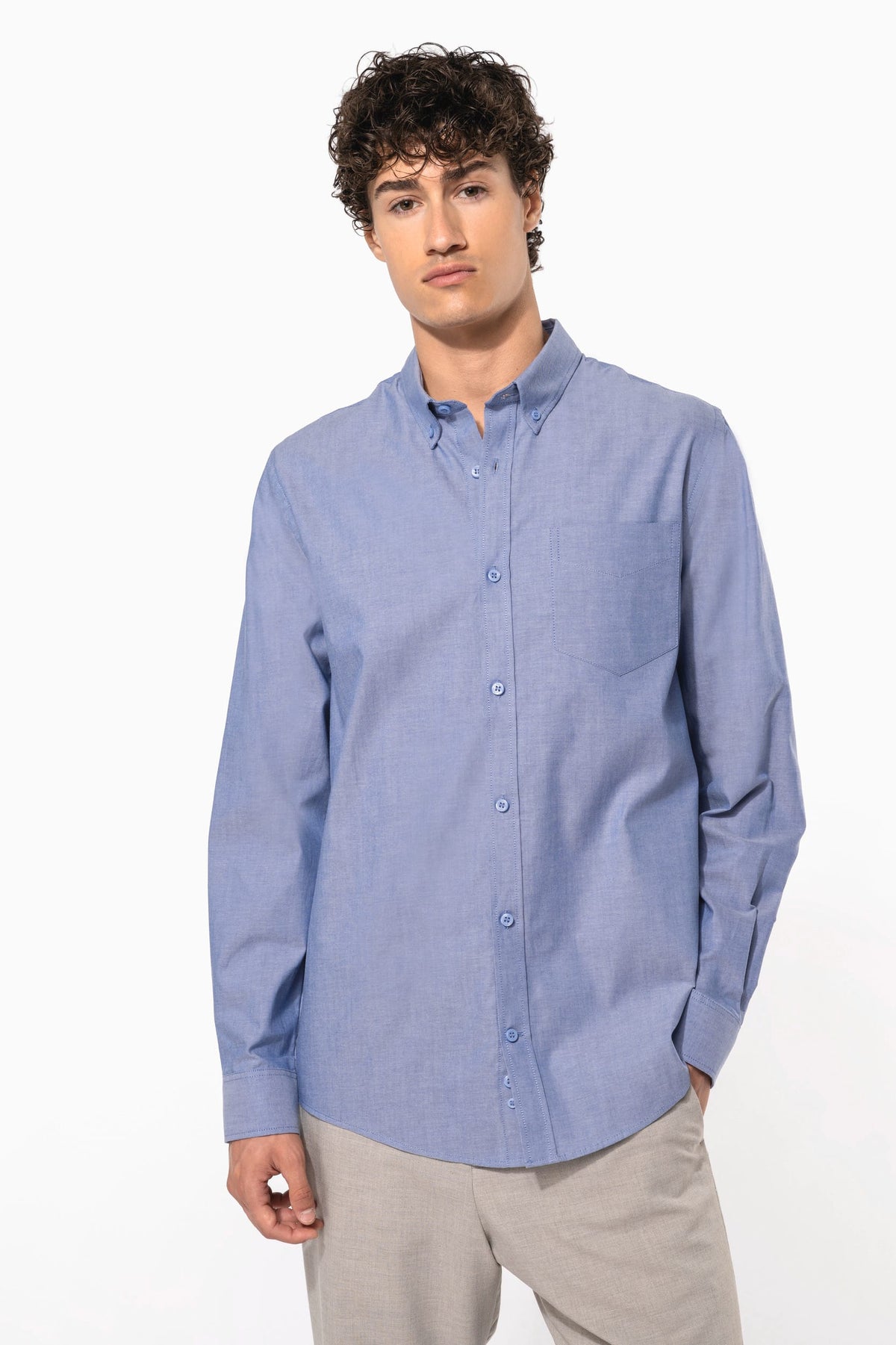Kariban K533 Heren Oxford overhemd lange mouwen