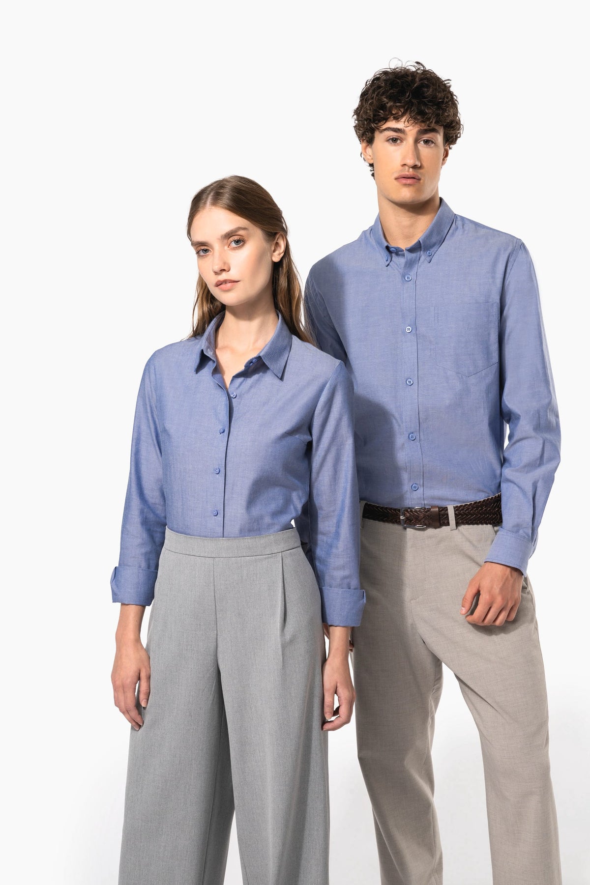 Kariban K534 Dames Oxford blouse lange mouwen