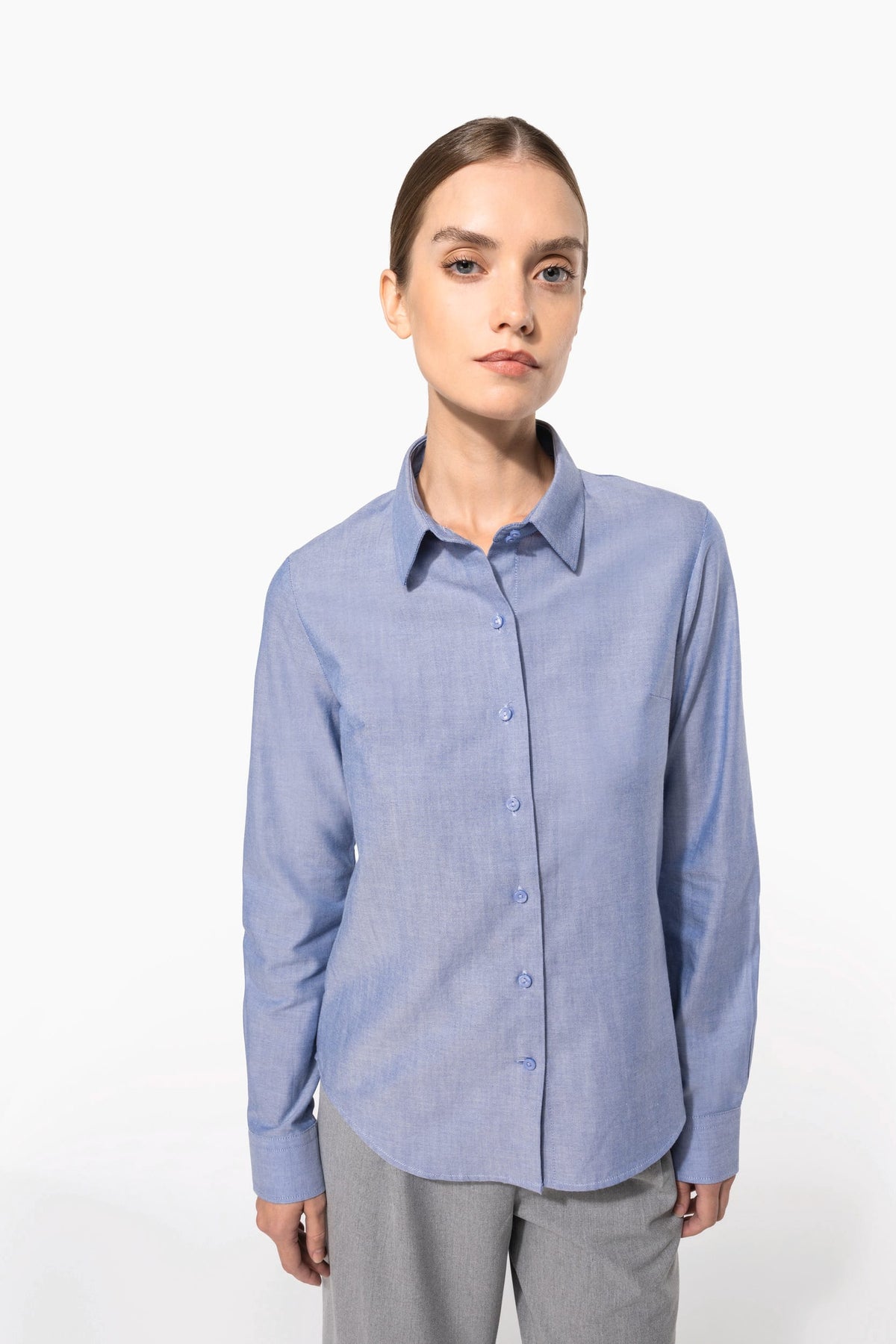 Kariban K534 Dames Oxford blouse lange mouwen