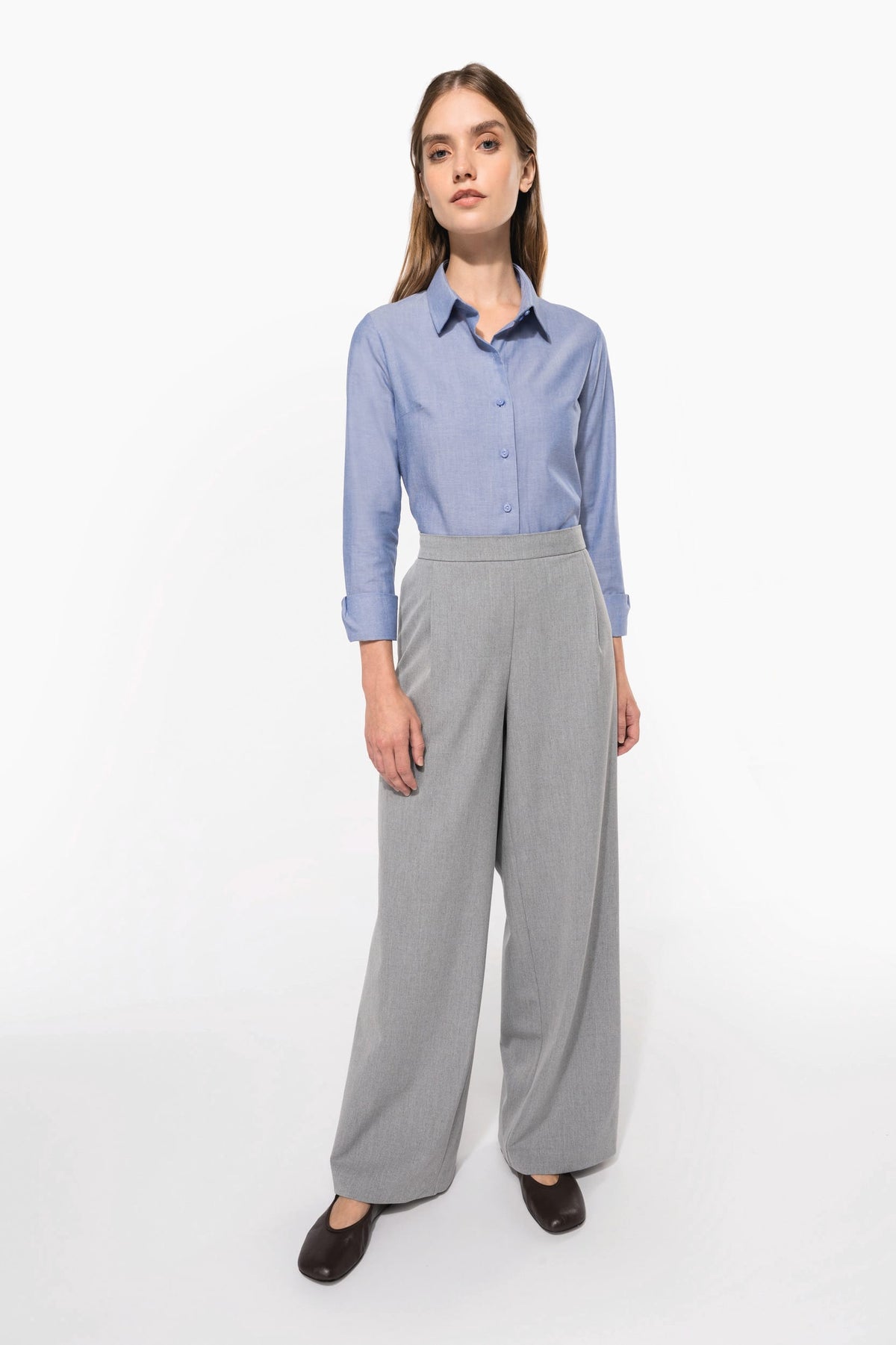Kariban K534 Dames Oxford blouse lange mouwen