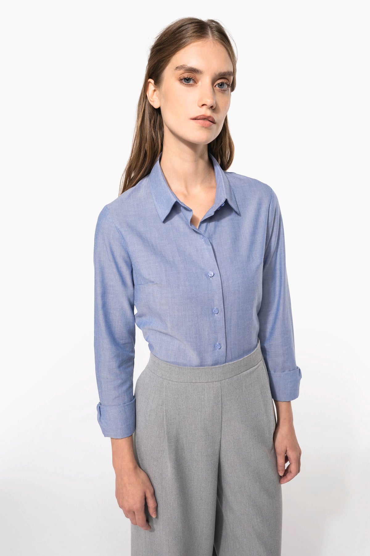Kariban K534 Dames Oxford blouse lange mouwen