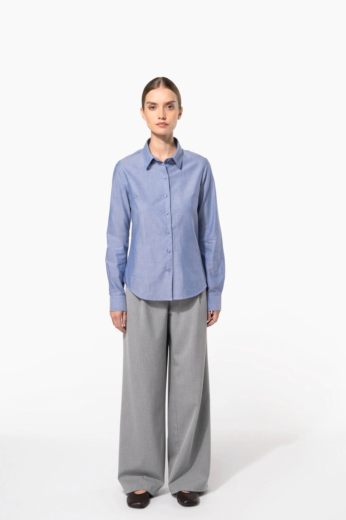 Kariban K534 Dames Oxford blouse lange mouwen