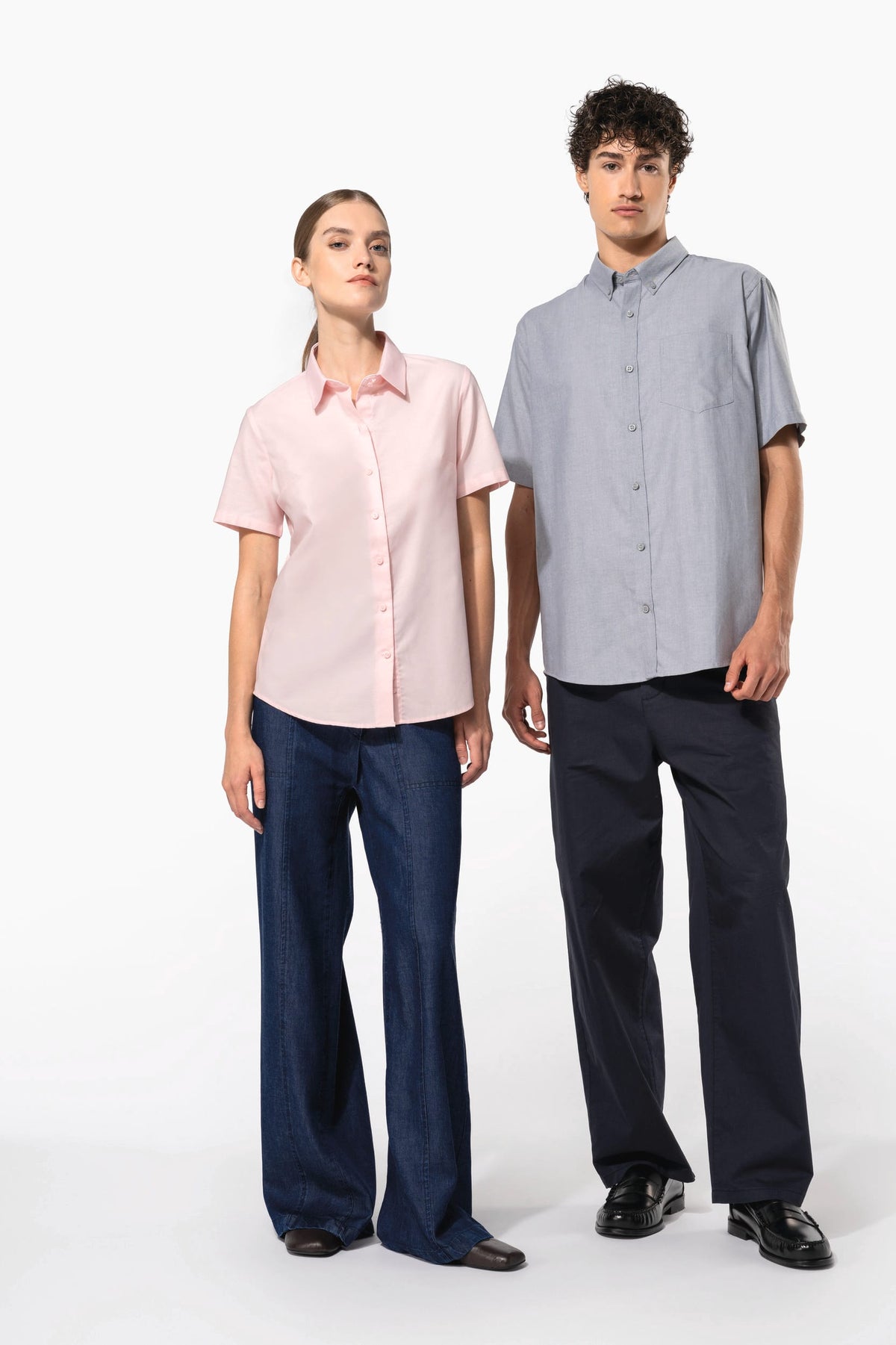Kariban K535 Heren Oxford overhemd korte mouwen