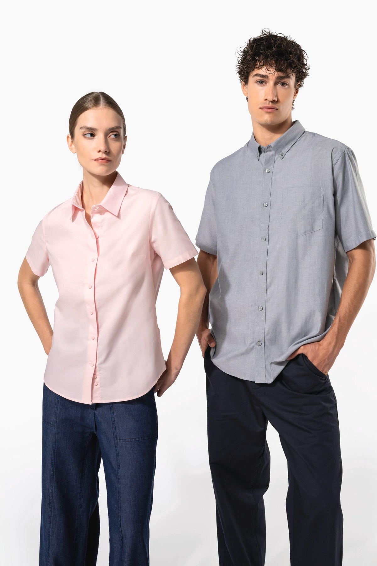 Kariban K535 Heren Oxford overhemd korte mouwen