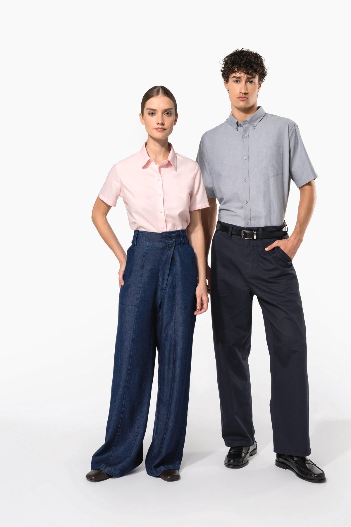 Kariban K536 Dames Oxford blouse korte mouwen