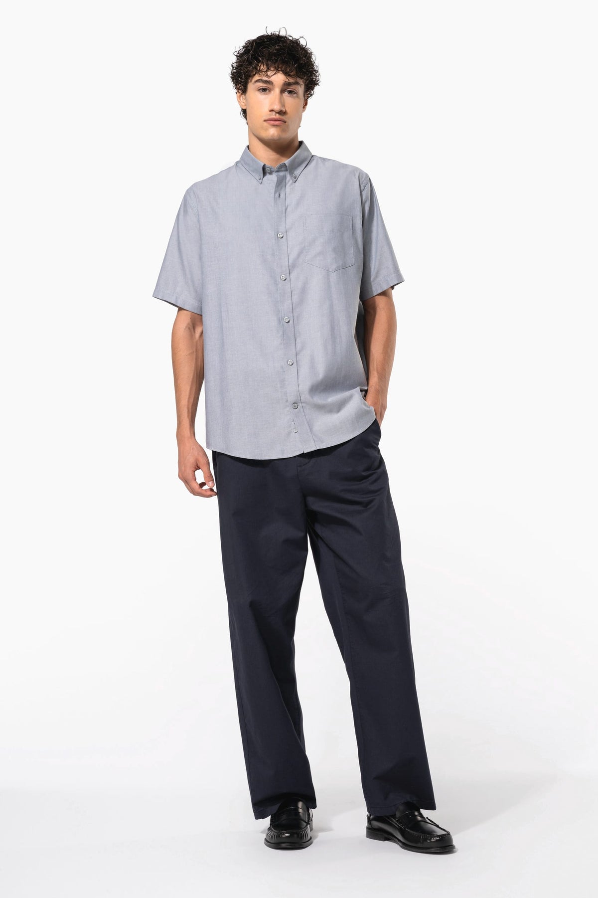 Kariban K535 Heren Oxford overhemd korte mouwen