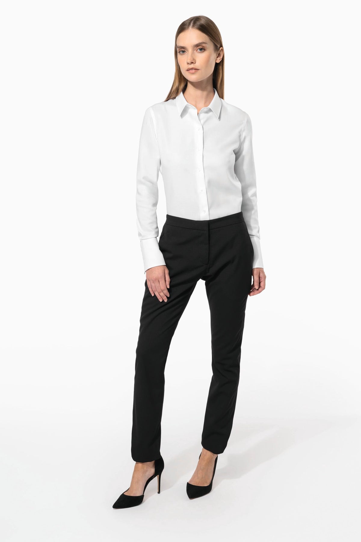 Kariban K538 Dames non-iron blouse lange mouwen