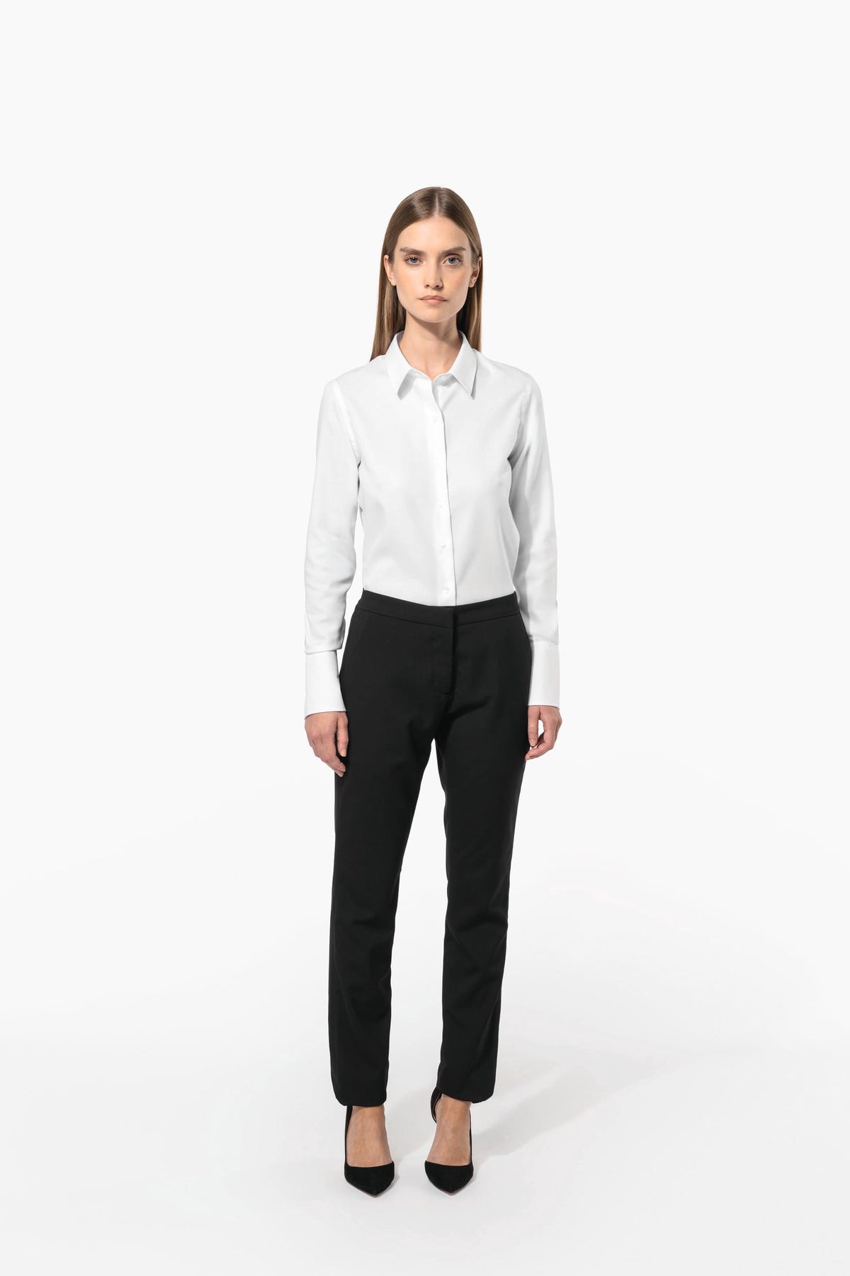 Kariban K538 Dames non-iron blouse lange mouwen