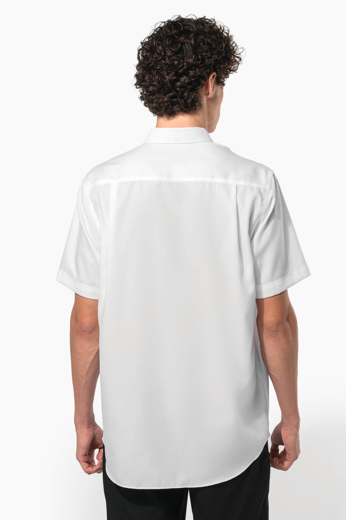 Kariban K539 Heren non-iron micro sergé overhemd korte mouwen