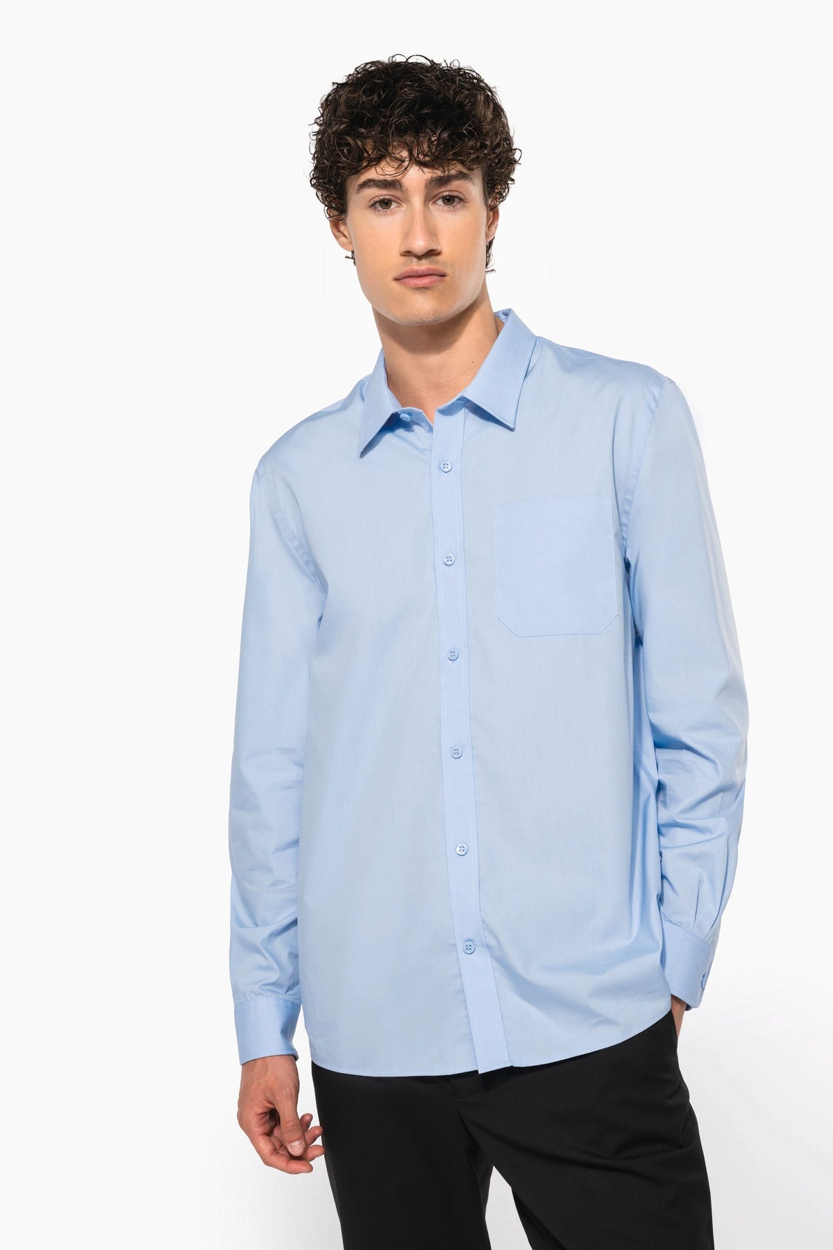 Kariban K541 Heren poplin overhemd lange mouwen