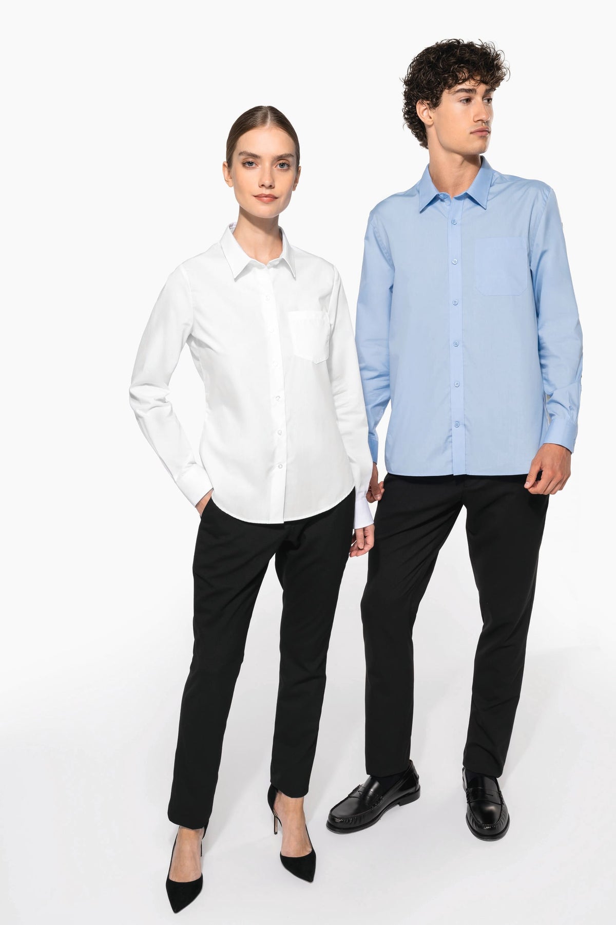 Kariban K541 Heren poplin overhemd lange mouwen