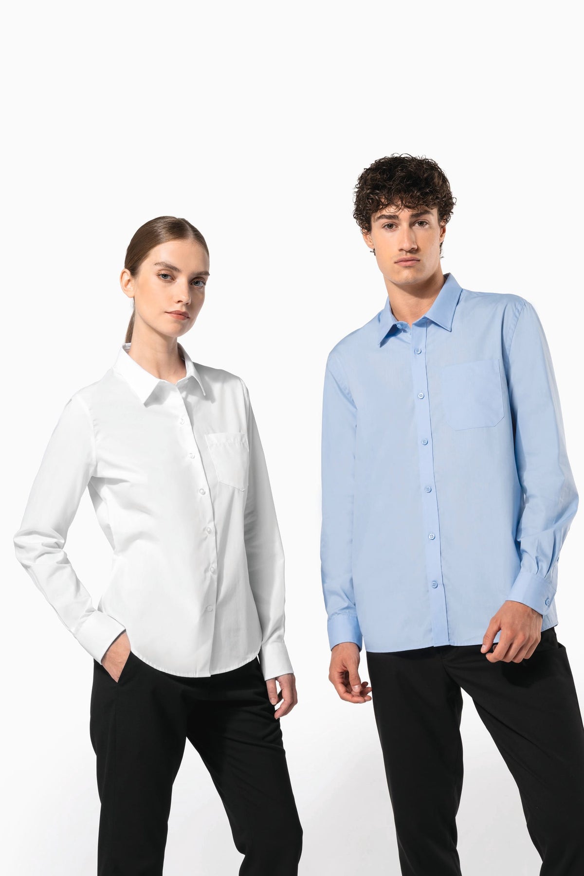 Kariban K541 Heren poplin overhemd lange mouwen