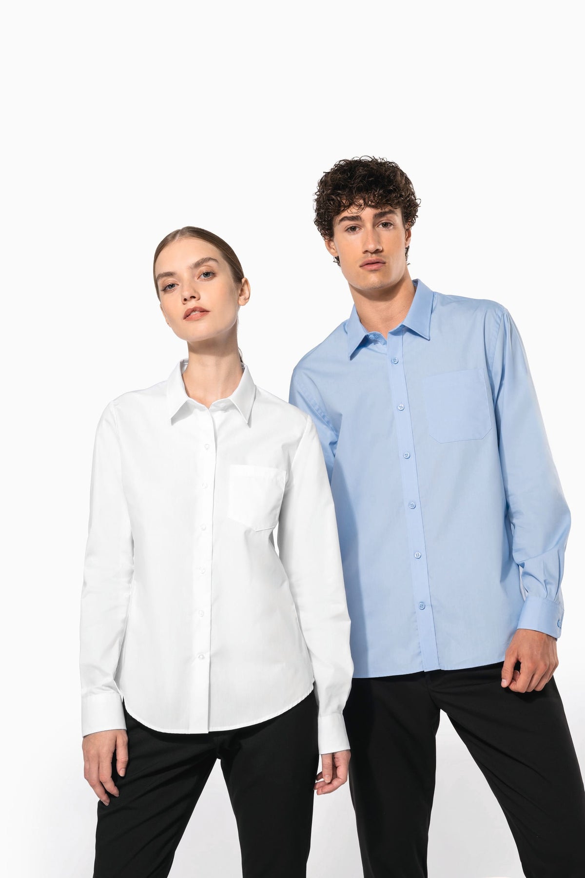 Kariban K541 Heren poplin overhemd lange mouwen