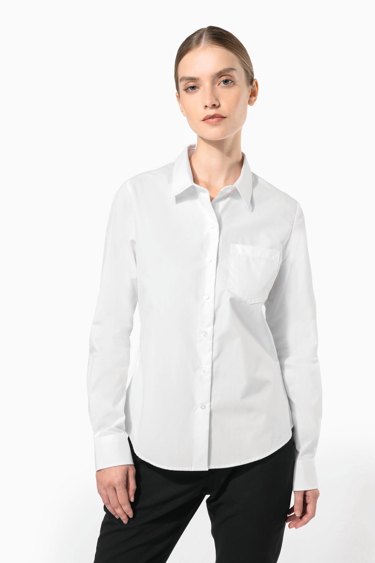 Kariban K542 Dames poplin blouse lange mouwen