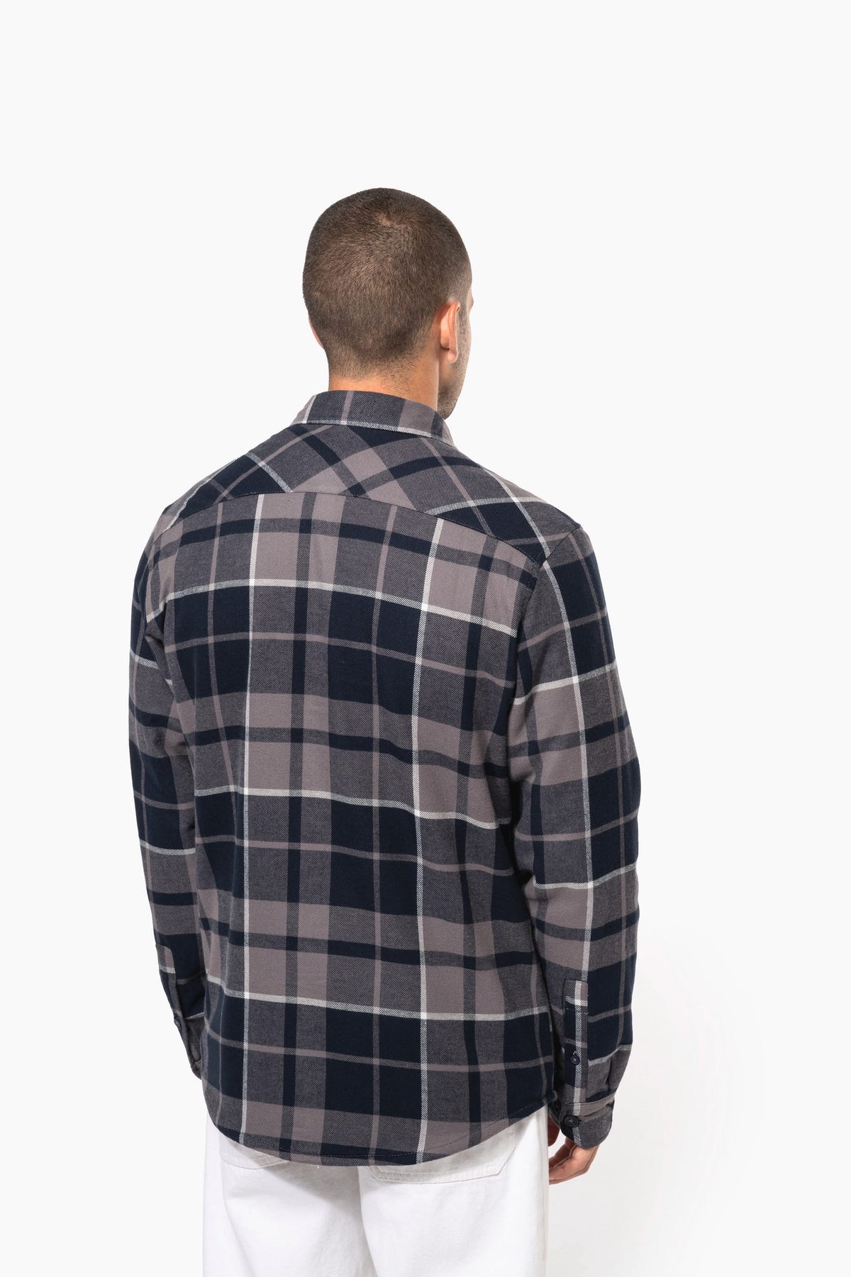 Kariban K579 Geruit overshirt met sherpavoering