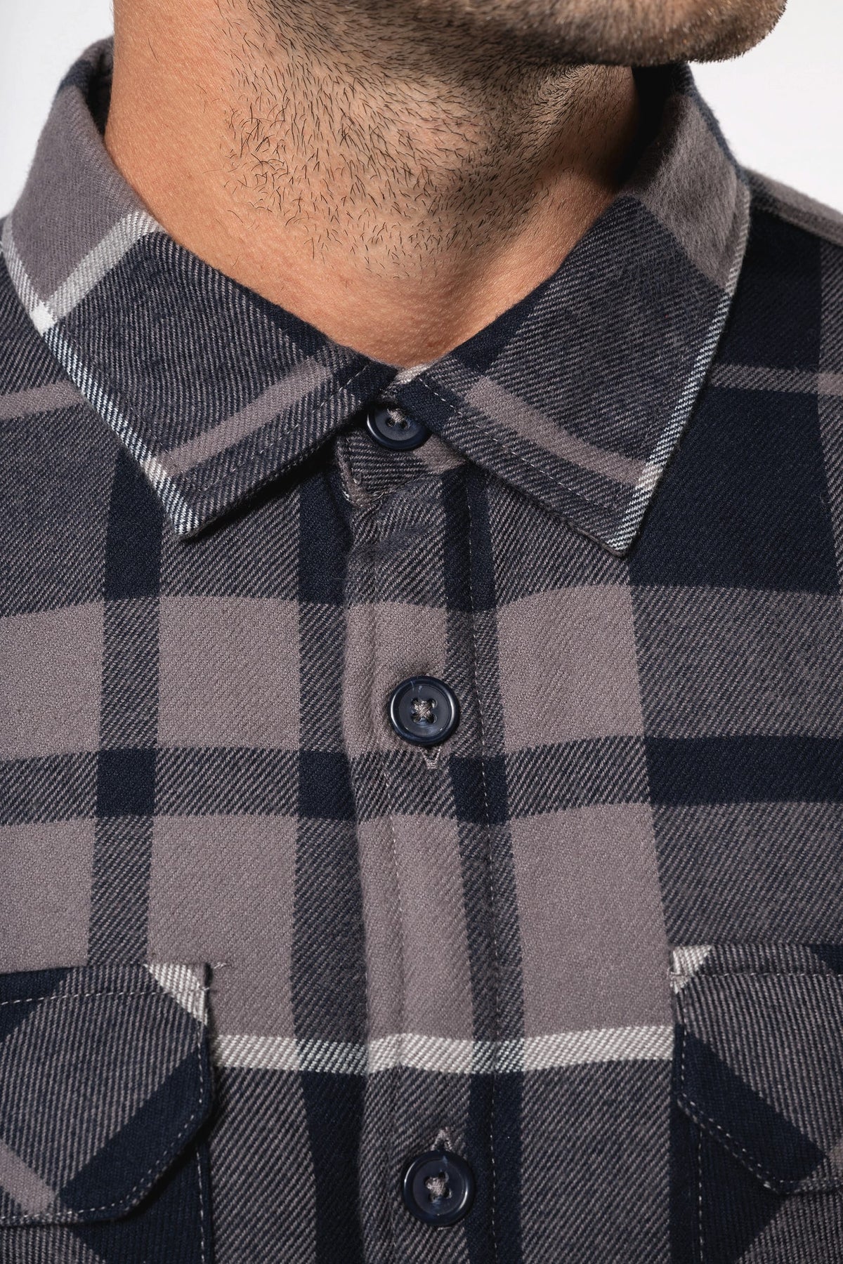 Kariban K579 Geruit overshirt met sherpavoering