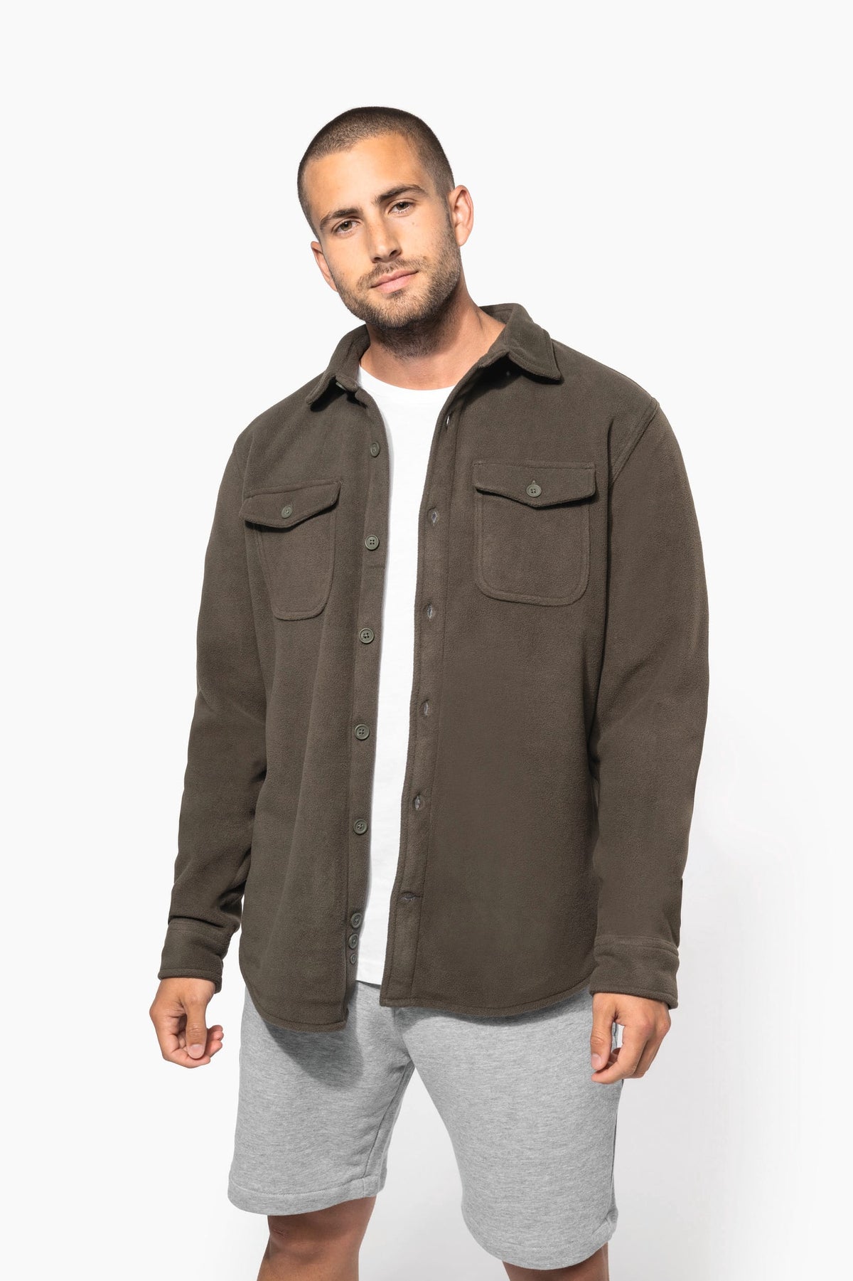Kariban K582 Overshirt van fleece met sherpavoering
