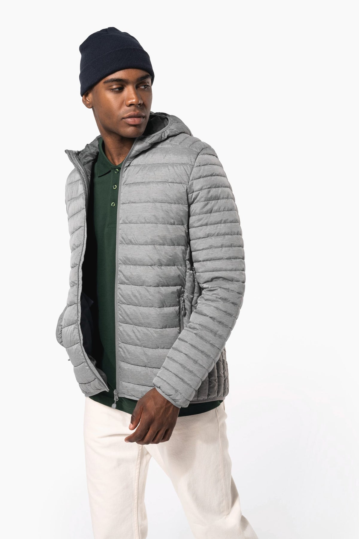 Kariban K6110 Men's lightweight hooded padded jacket