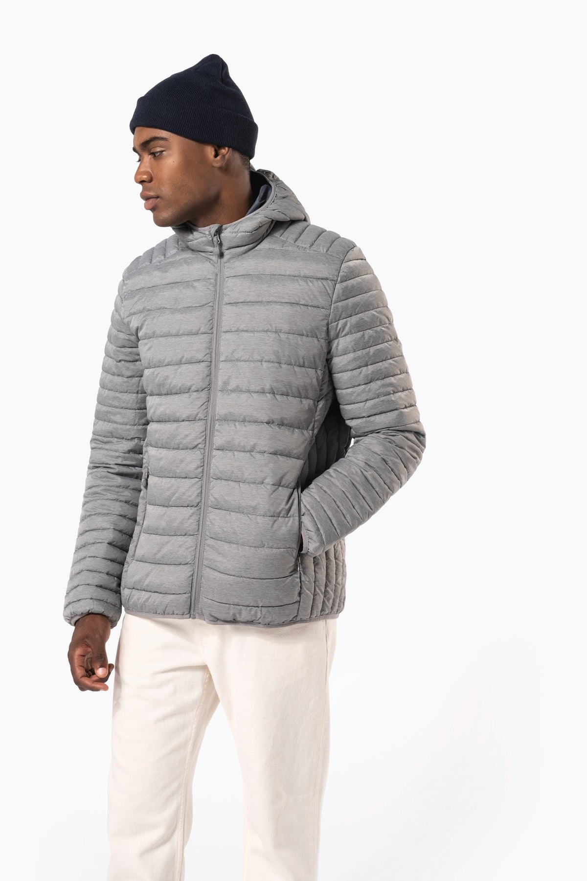 Kariban K6110 Men's lightweight hooded padded jacket