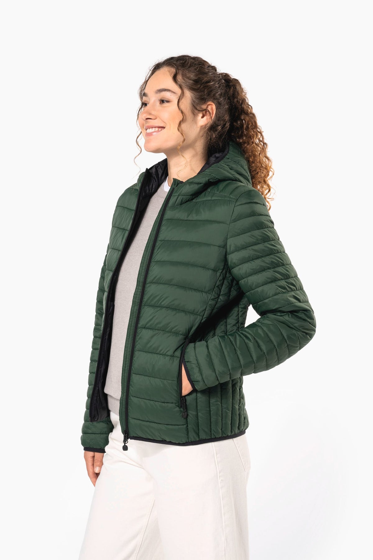 Kariban K6111 Ladies' lightweight hooded padded jacket