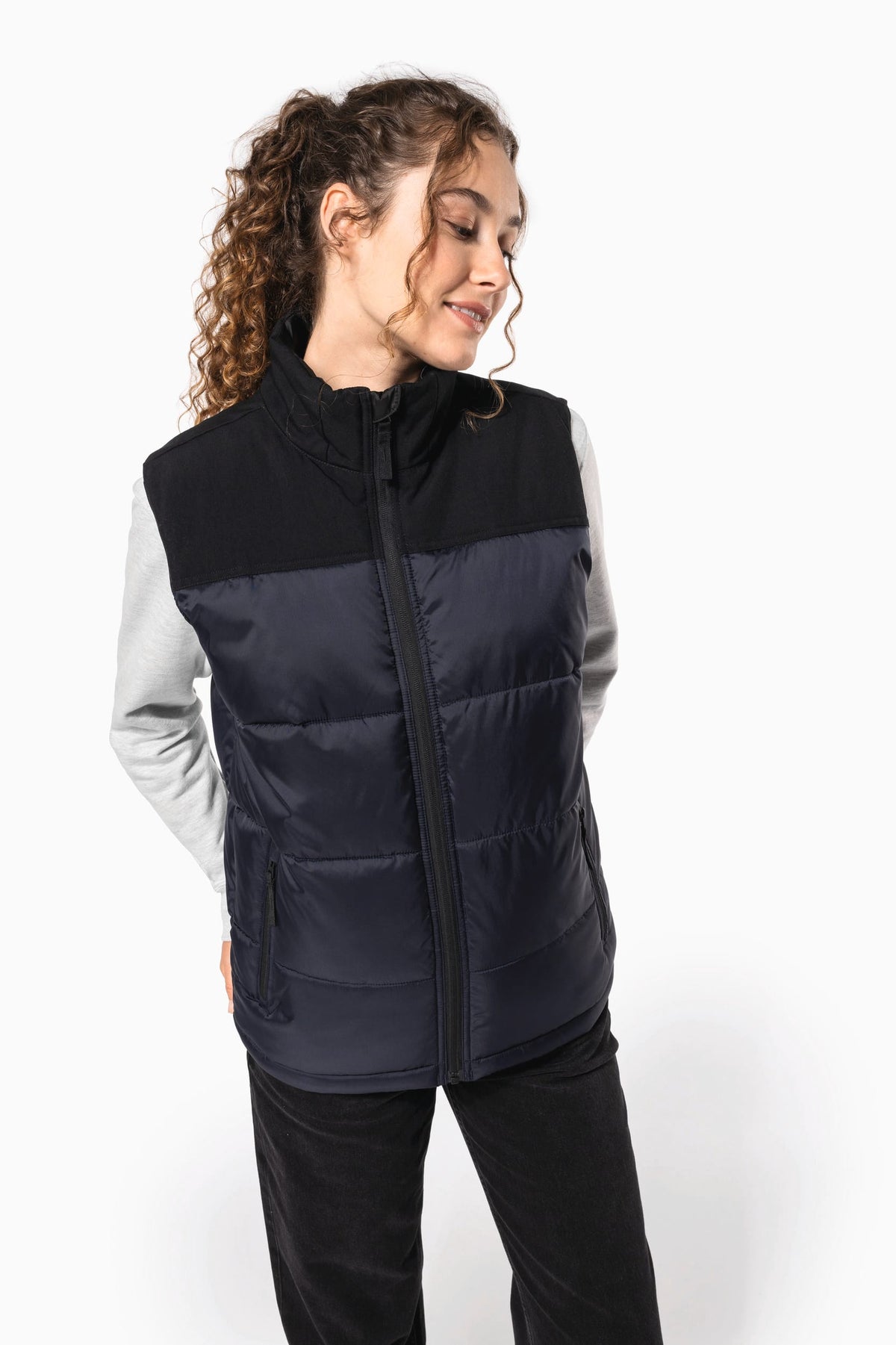 Kariban K6162 Tweekleurige gewatteerde bodywarmer unisex