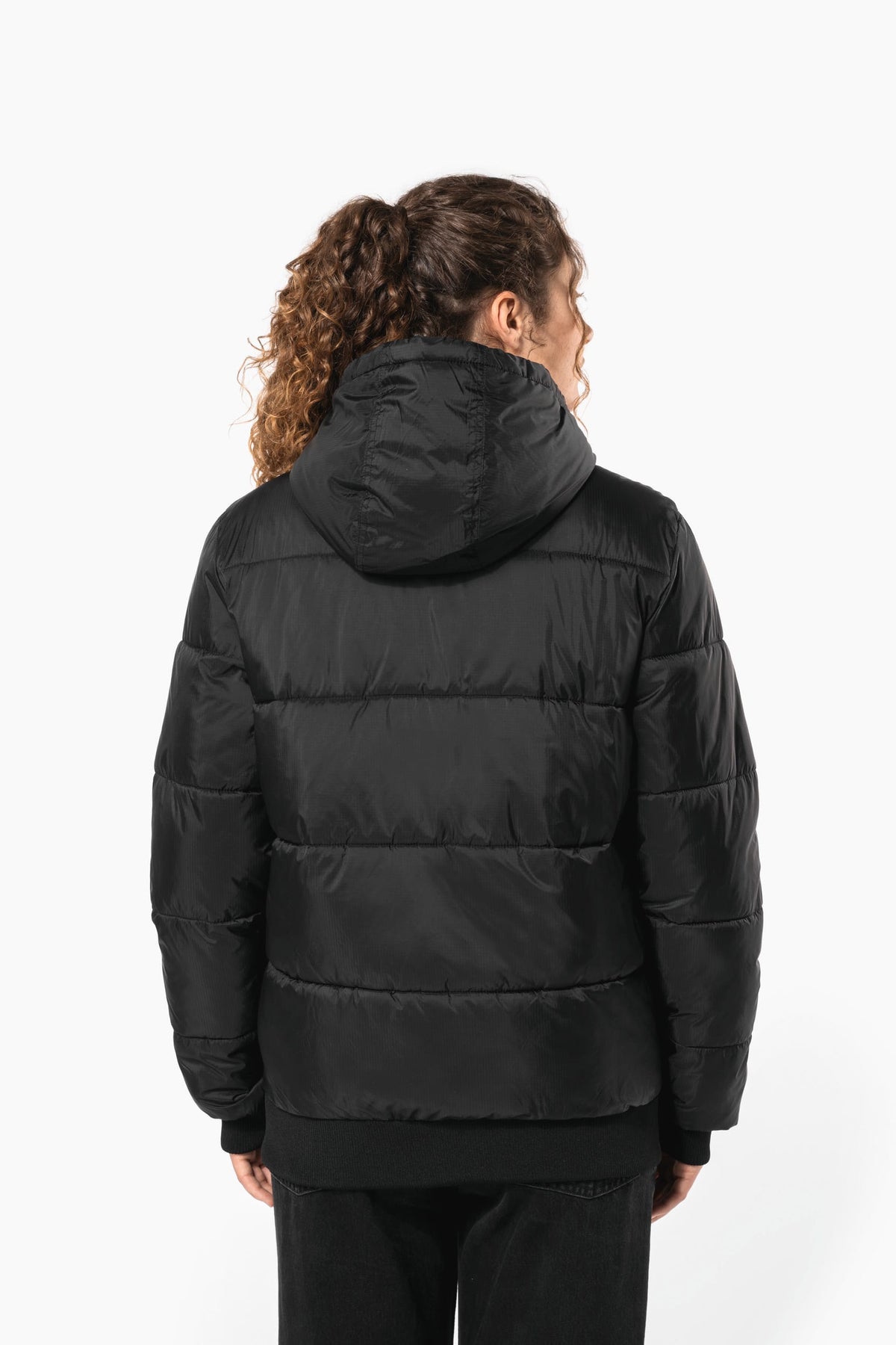 Kariban K6166 unisex donsjack met capuchon van gerecycled ripstop