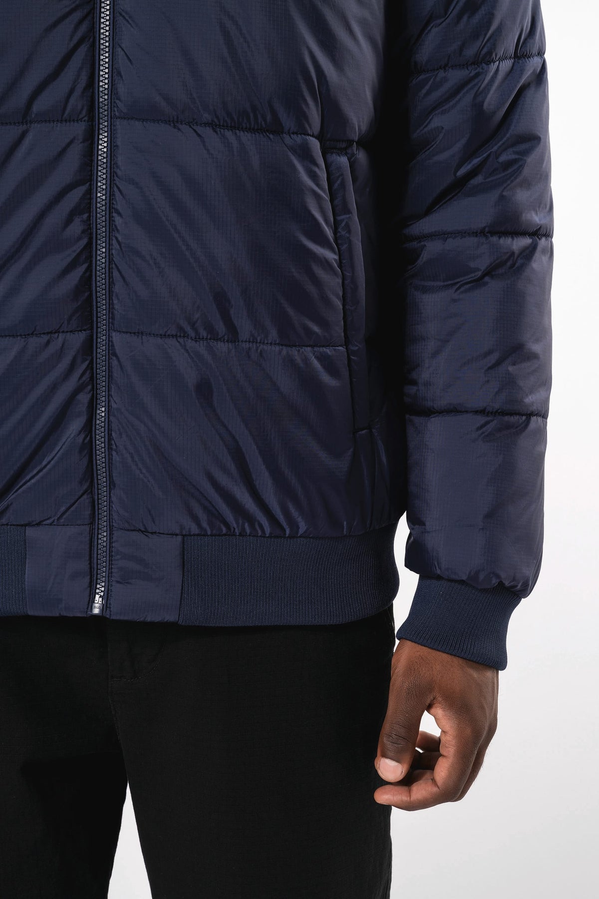 Kariban K6166 unisex donsjack met capuchon van gerecycled ripstop