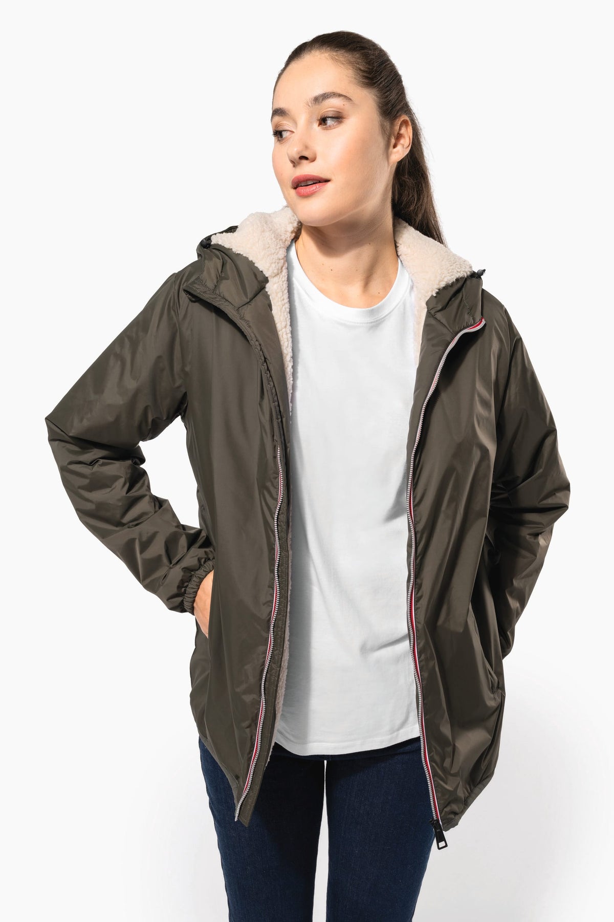 Kariban K6168 unisex jasje met sherpavoering