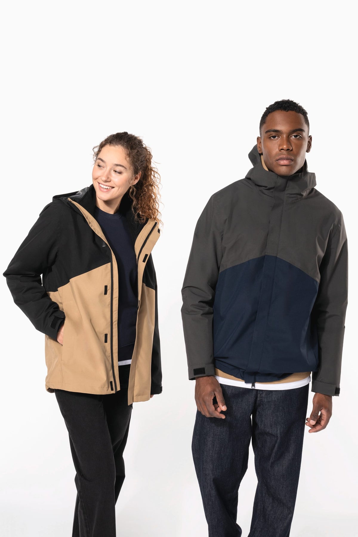 Kariban K6169 3-in-1 regenparka met capuchon in twee kleuren unisex