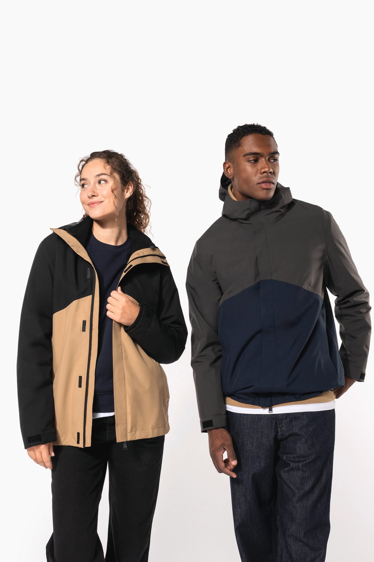 Kariban K6169 3-in-1 regenparka met capuchon in twee kleuren unisex