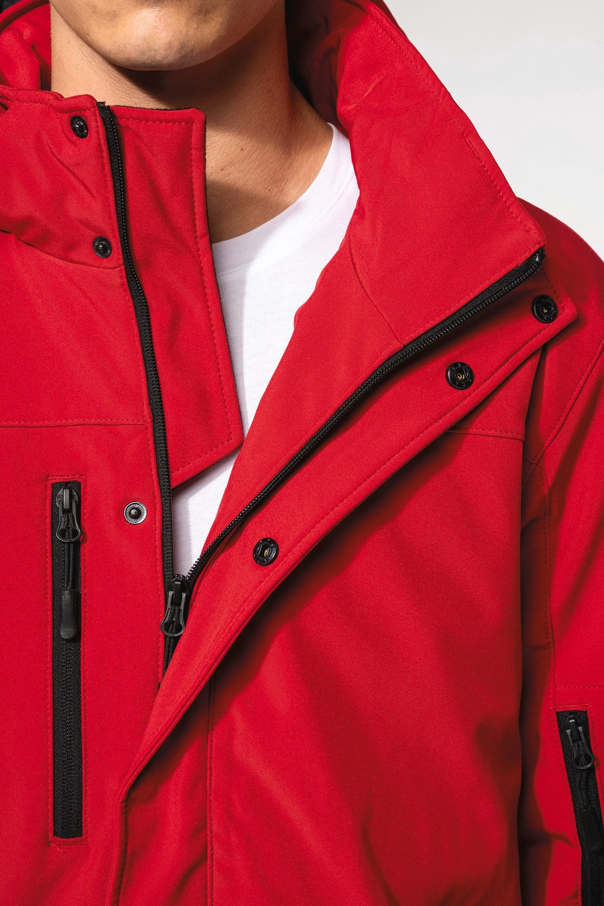 Kariban K650 Gewatteerde softshell herenparka met capuchon
