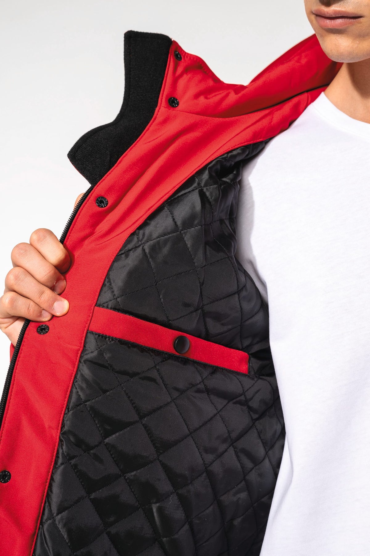 Kariban K650 Gewatteerde softshell herenparka met capuchon