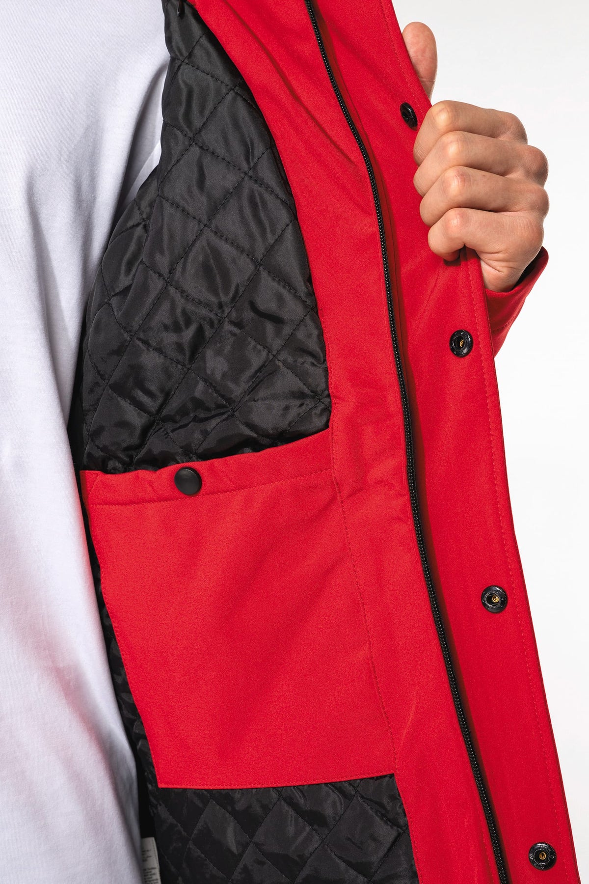 Kariban K650 Gewatteerde softshell herenparka met capuchon