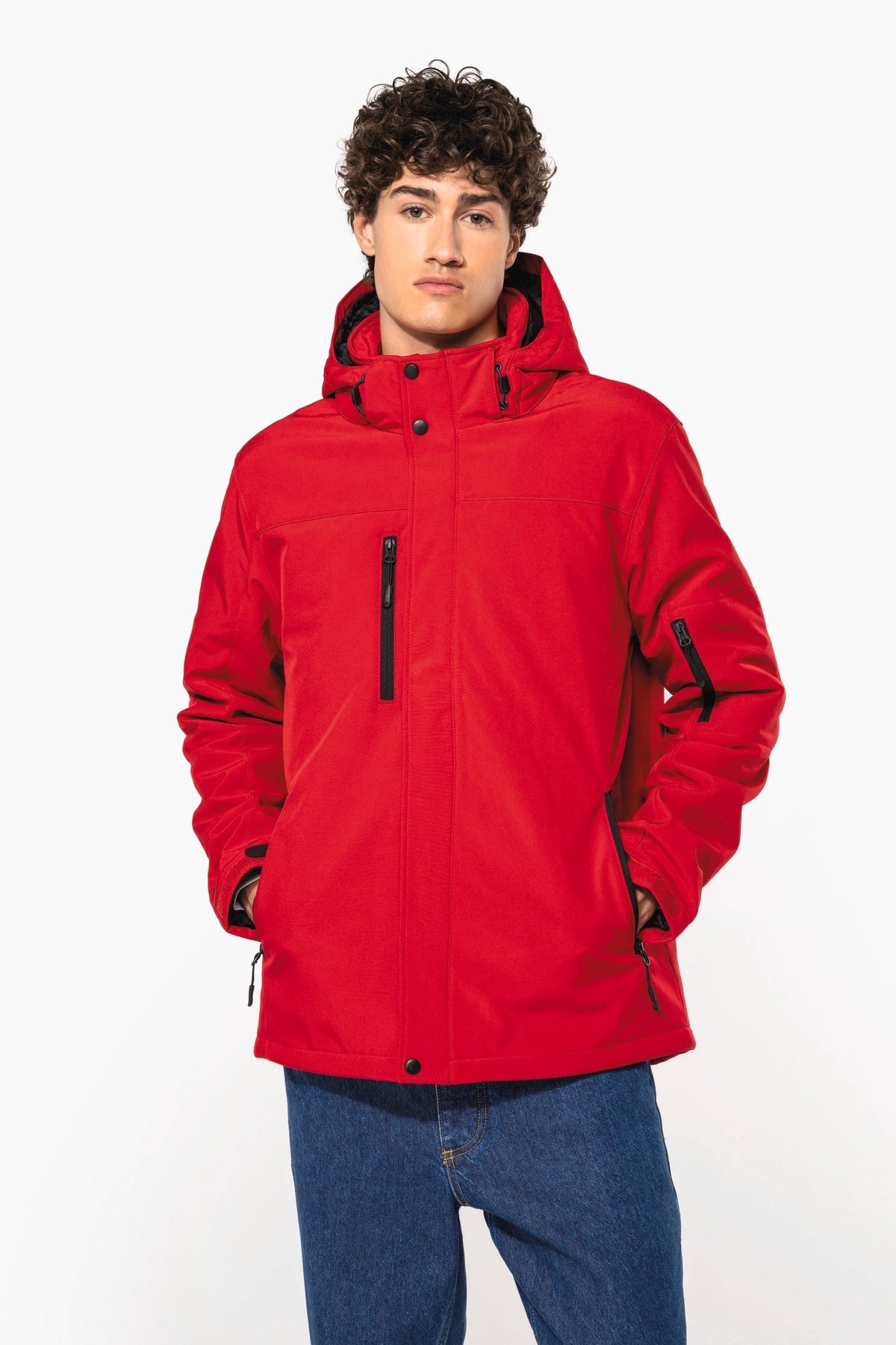 Kariban K650 Gewatteerde softshell herenparka met capuchon