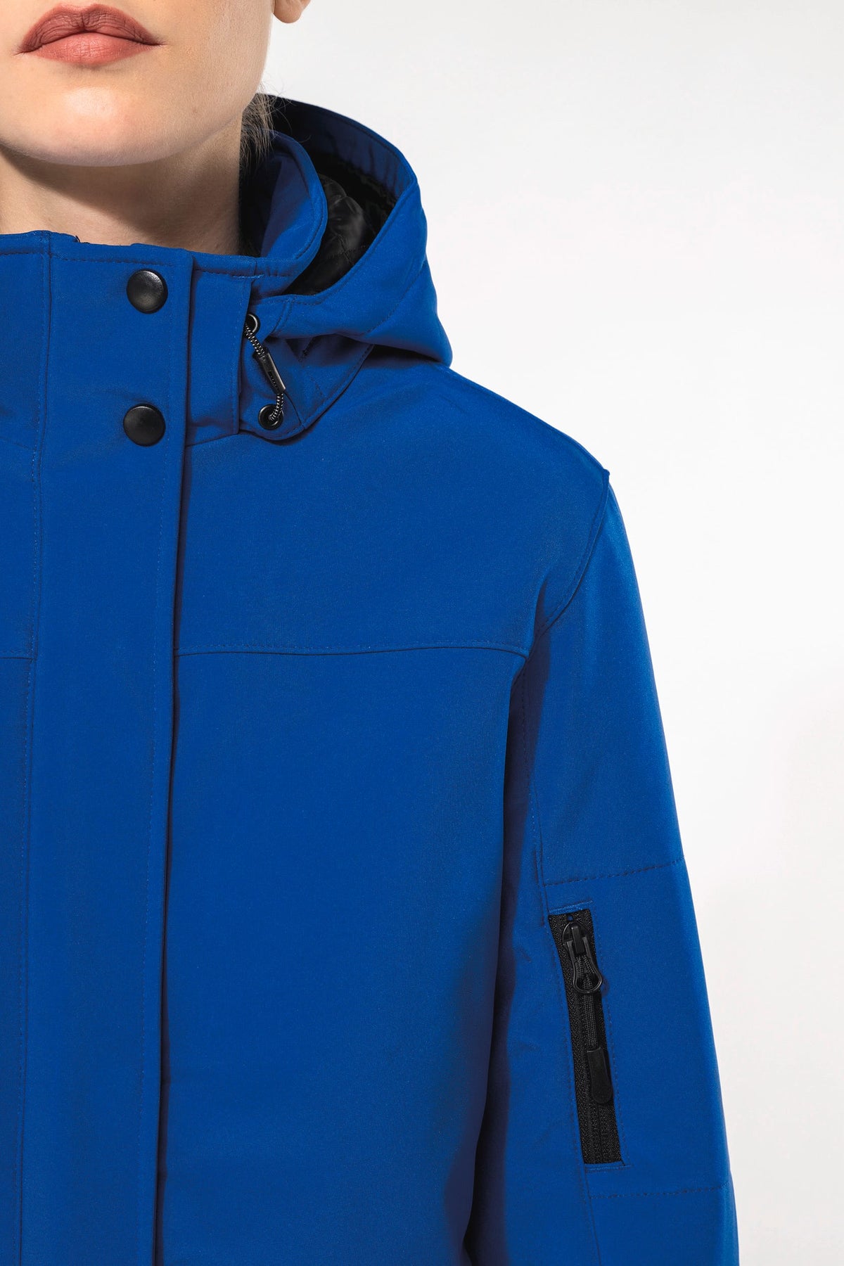 Kariban K651 Gewatteerde softshell damesparka met capuchon