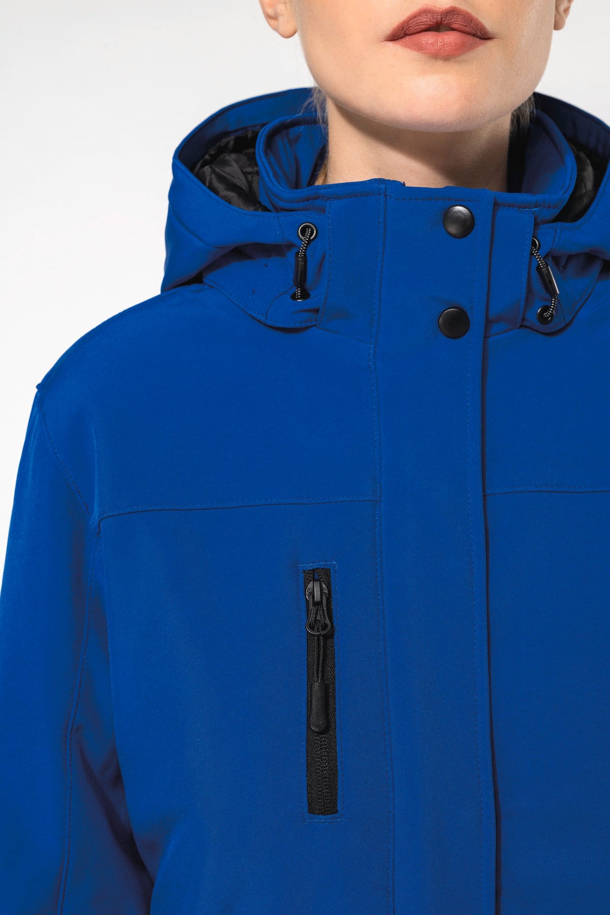 Kariban K651 Gewatteerde softshell damesparka met capuchon