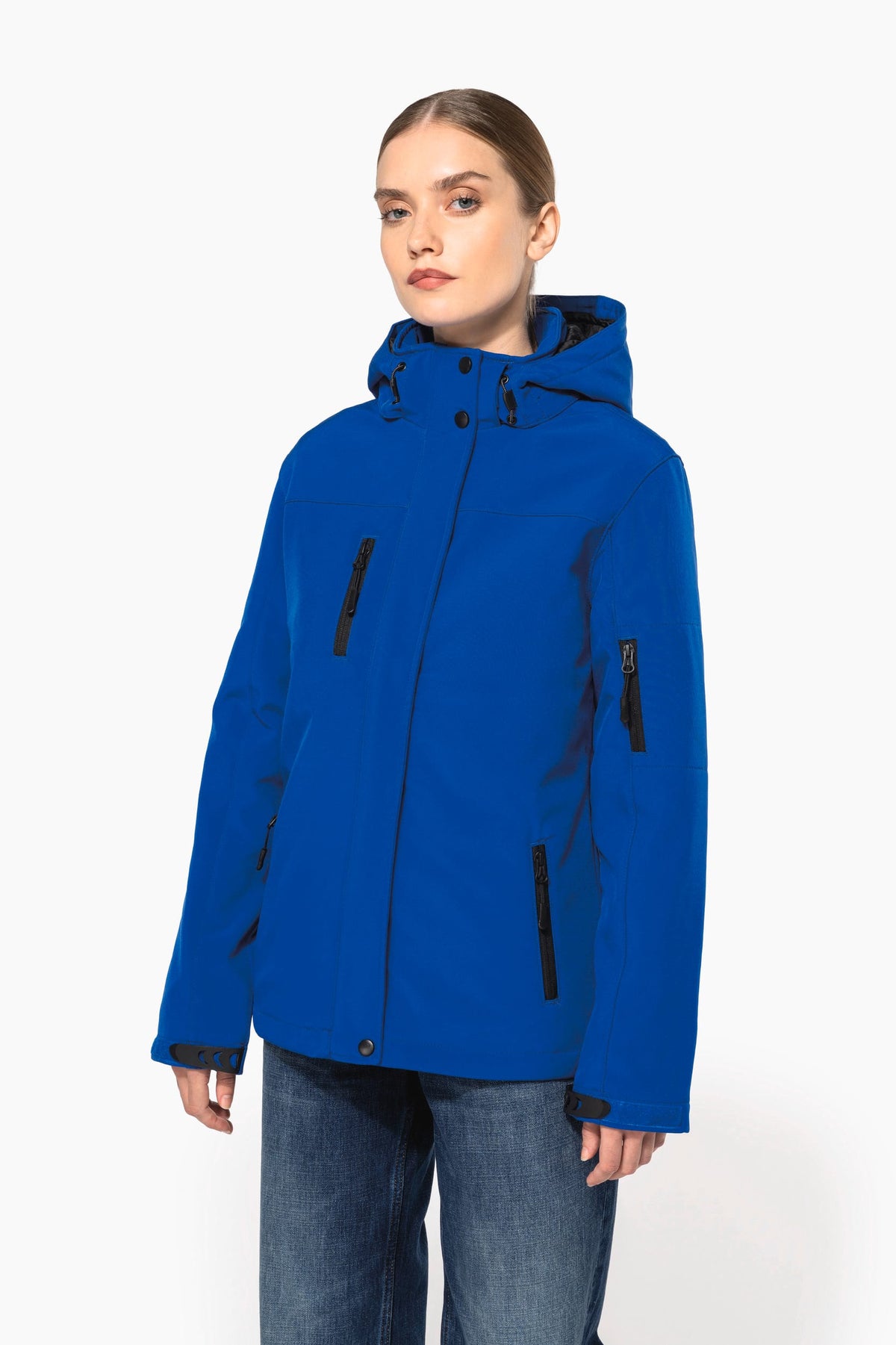 Kariban K651 Gewatteerde softshell damesparka met capuchon