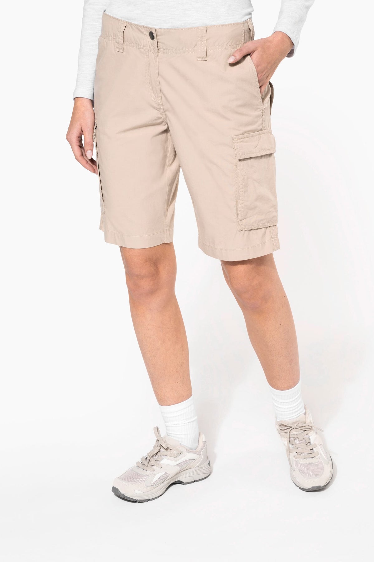 Kariban K756 Lichte damesbermuda met diverse zakken
