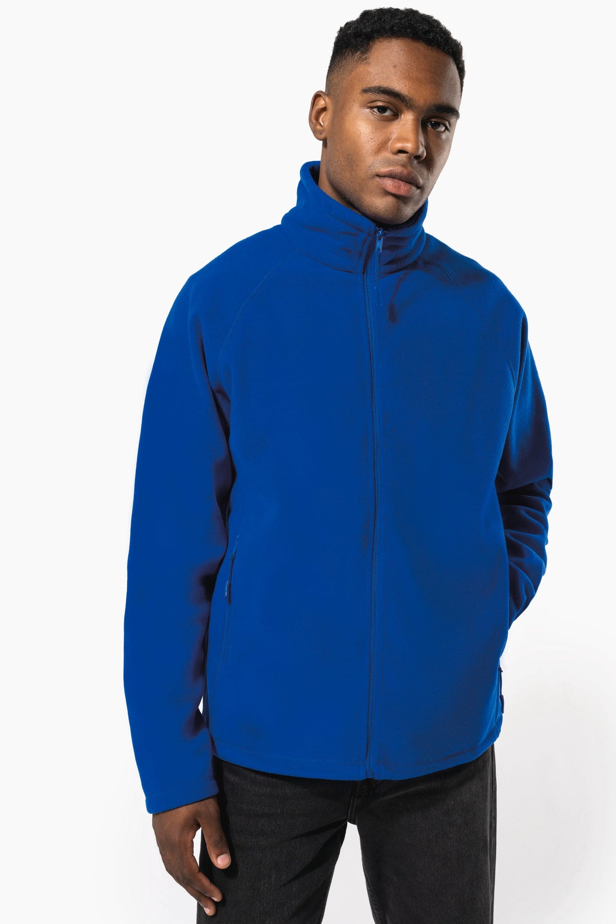 Kariban K917 Microfleece met rits en raglanmouwen heren