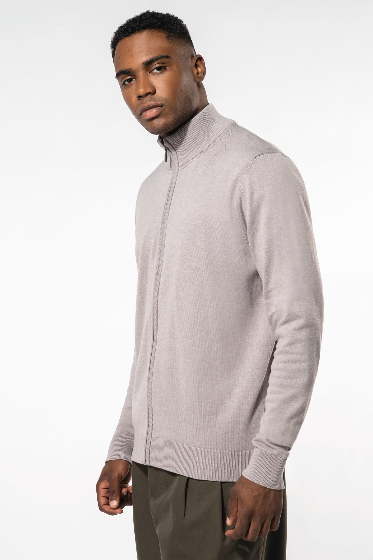 Kariban K961 Heren cardigan met rits
